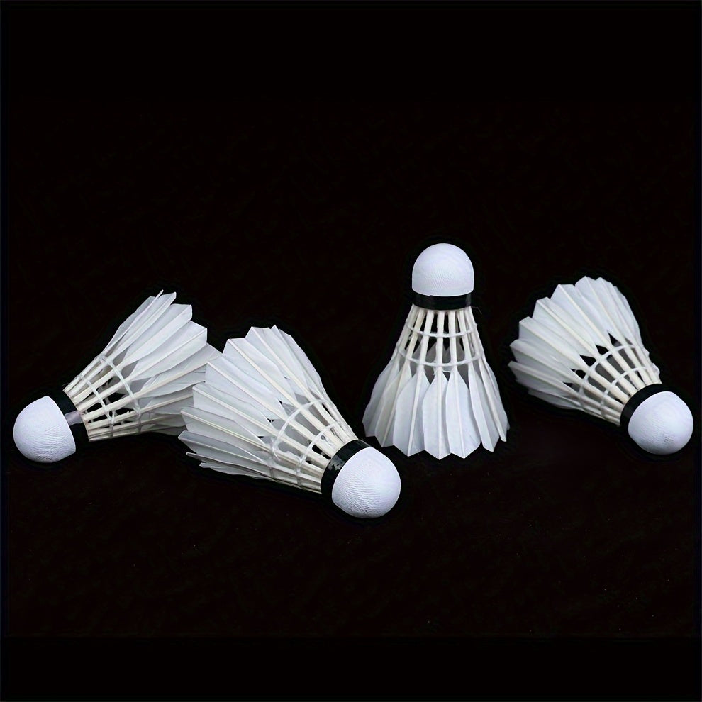 12pcs Feather Badminton Shuttlecocks For Competition Training