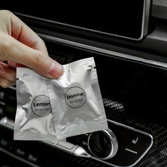 4pcs Car Fragrance Tablets Ocean Lemon Jasmine Cologne Honey Peach