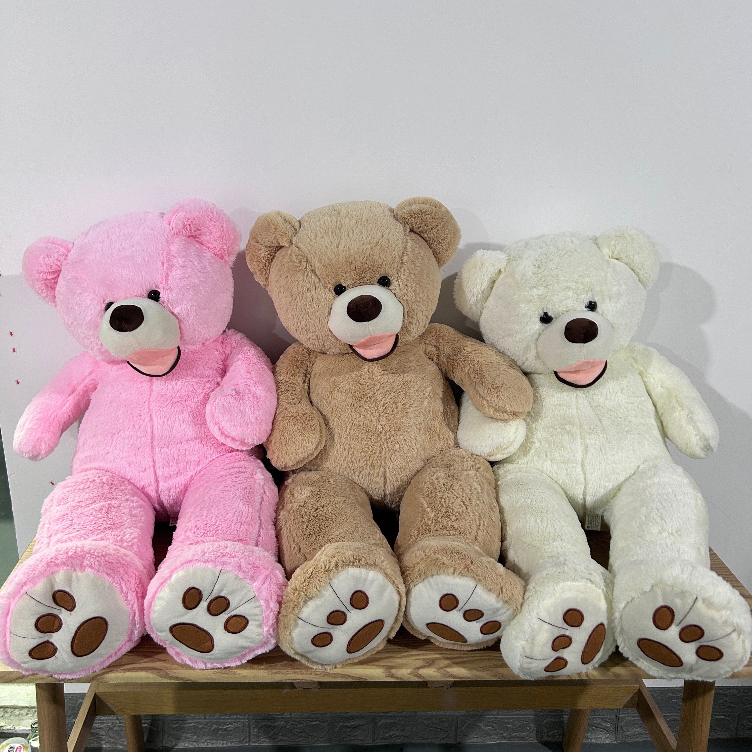 Large Plush Teddy Bear 37.4in Soft Polyester Cartoon Kids Home Decor Party Favor
