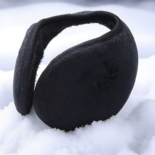 Thermal Insulated Plush Fleece Ear Warmers Soft Fuzzy Winter Ear, Ergonomic Fit