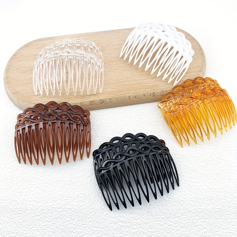 2pcs French Twisted Hair Comb & Stylish Hair Accessory for Women