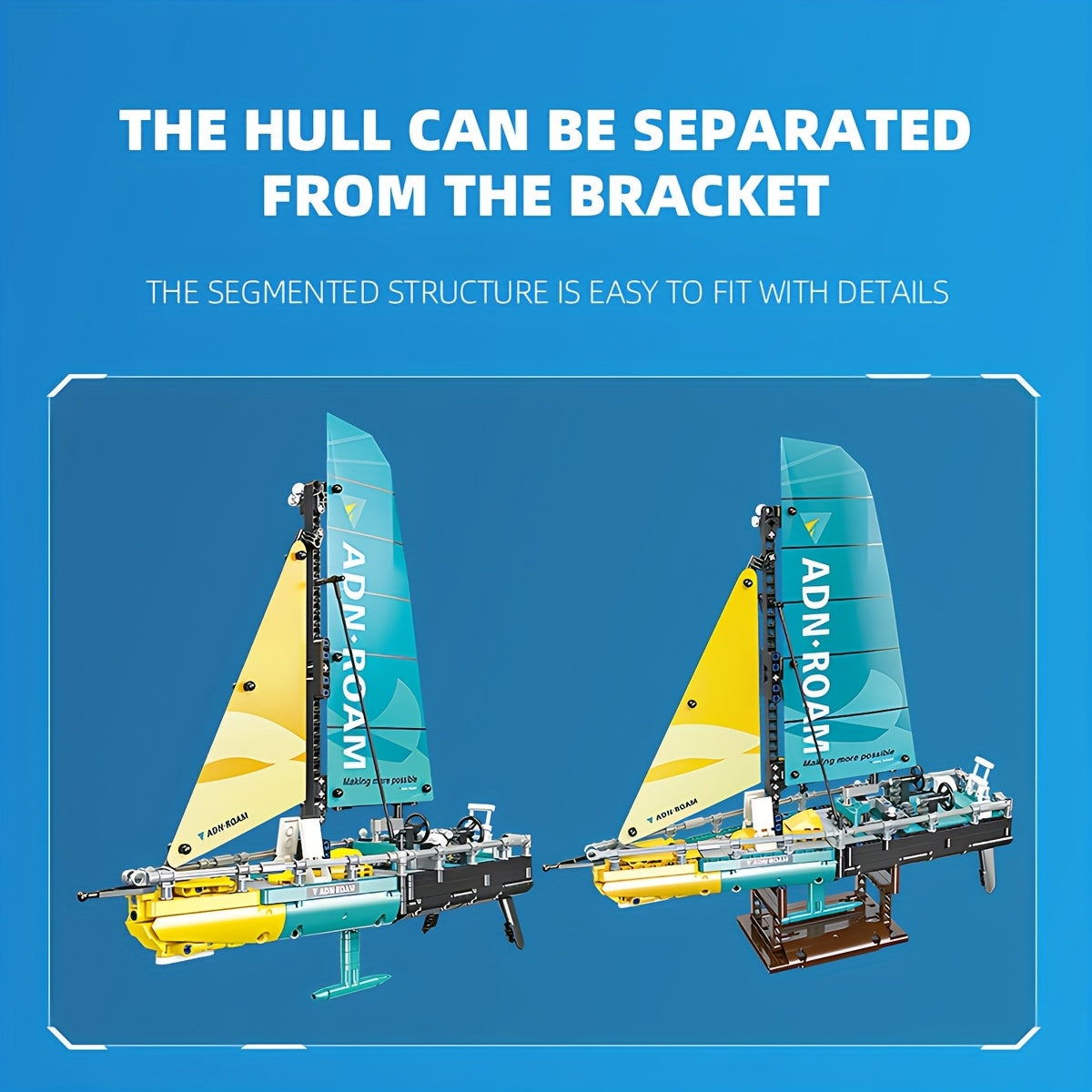 1000 pcs Sailboat Building Block Model - High Difficulty - Christmas Gift