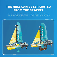 1000 pcs Sailboat Building Block Model - High Difficulty - Christmas Gift
