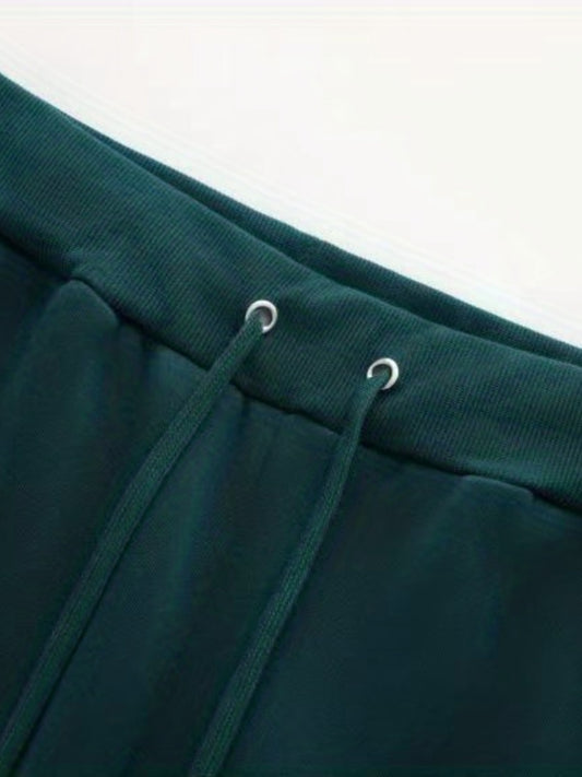 V Pattern Print Men's Pants Drawstring Comfy Active Stretch Trousers
