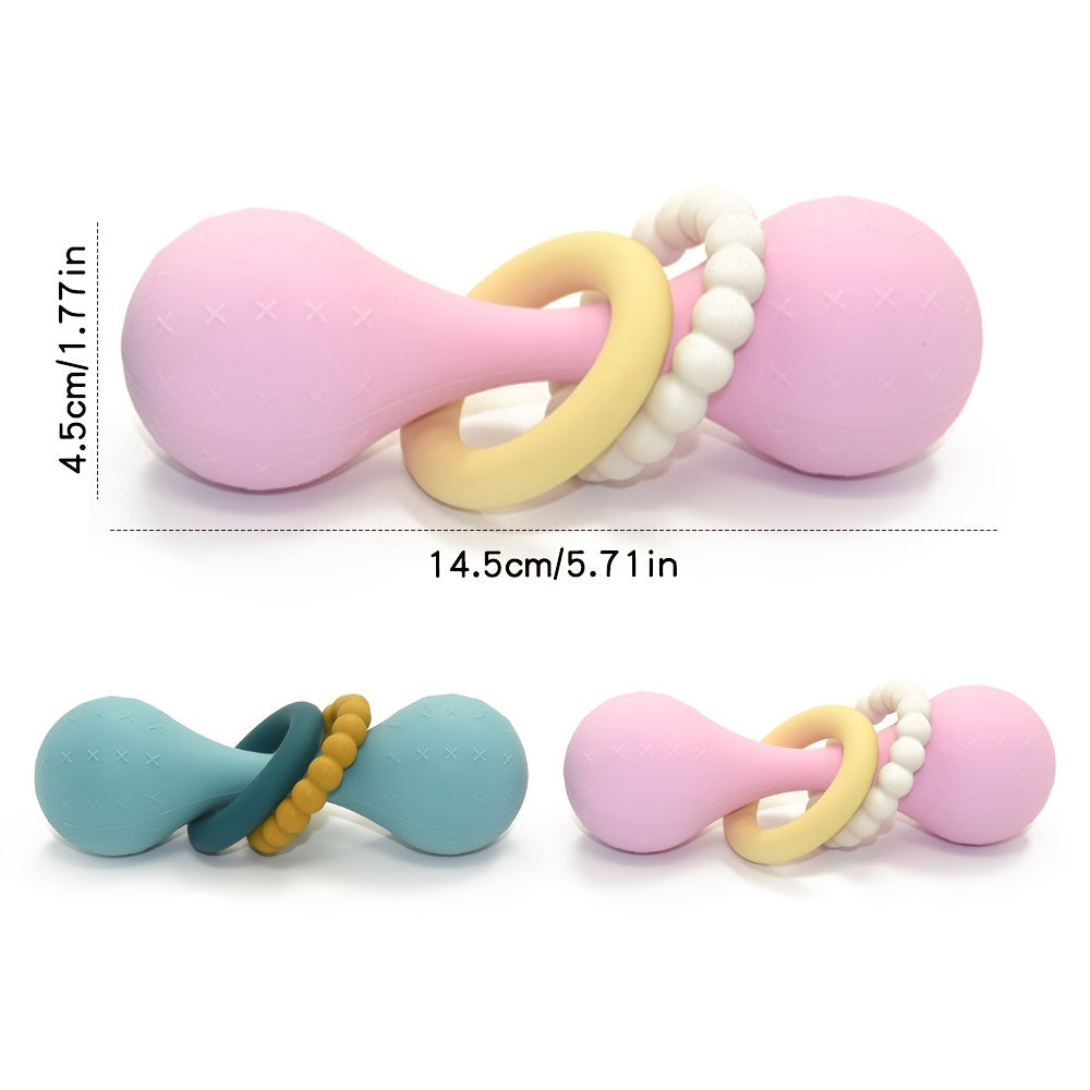 Silicone Grasp Rattle Ball Toy for Babies 0-12 Months