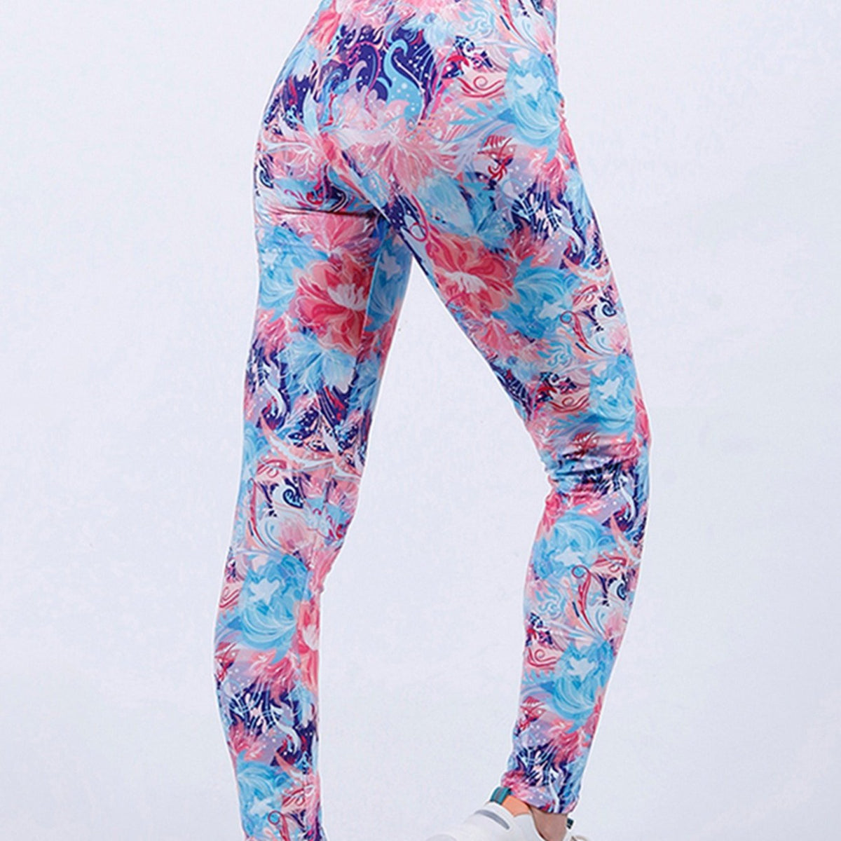 Floral Print Yoga Pants High Waist Leggings