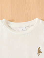 Boys Casual Short Sleeve T shirt&Shorts Set Comfy Summer Kids Clothing