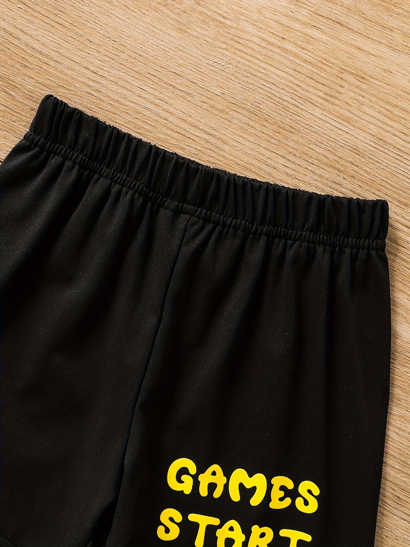 Boys Game Print Casual Outfit Round Neck T shirt & Shorts