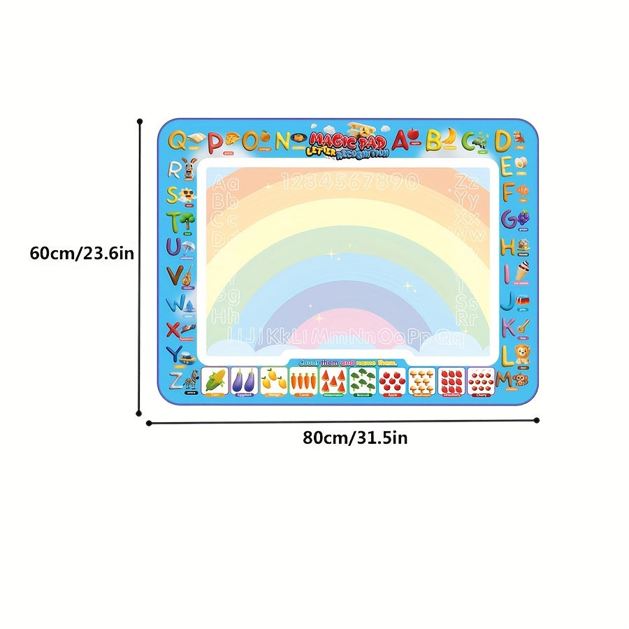 Magic Water Canvas for Kids Reusable Doodle & Letter Educational Art Toy