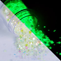 Glow in the Dark Chunky Glitter Sequins for Body Face Hair Nails
