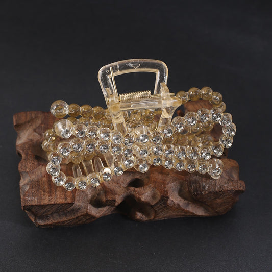 Bowknot Leaves Hair Clip Rhinestone Headdress