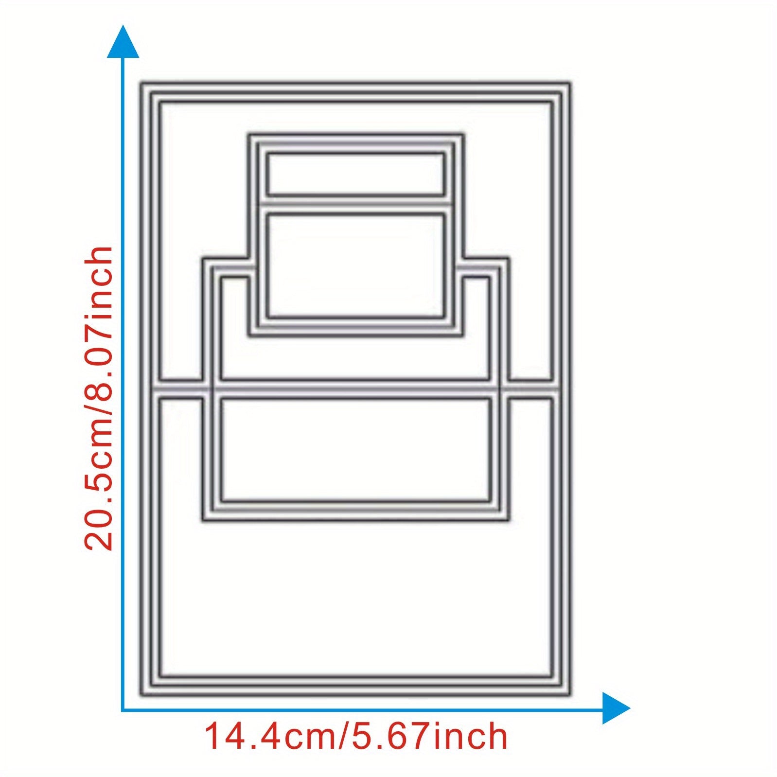 1pc Framework Metal Cutting Dies Stencils for Card Making Scrapbooking