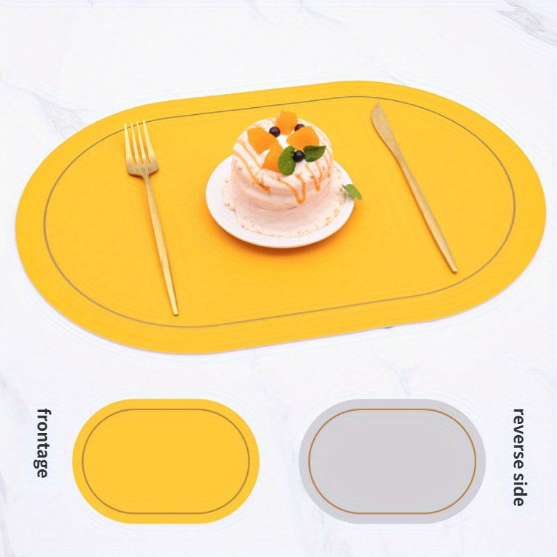 Waterproof Leather Placemat for Tea Ware and Kitchen Gadgets
