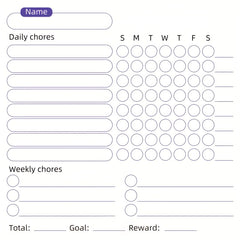 Magnetic Chore Chart for Students - Dry Erase Behavior & Reward Chart