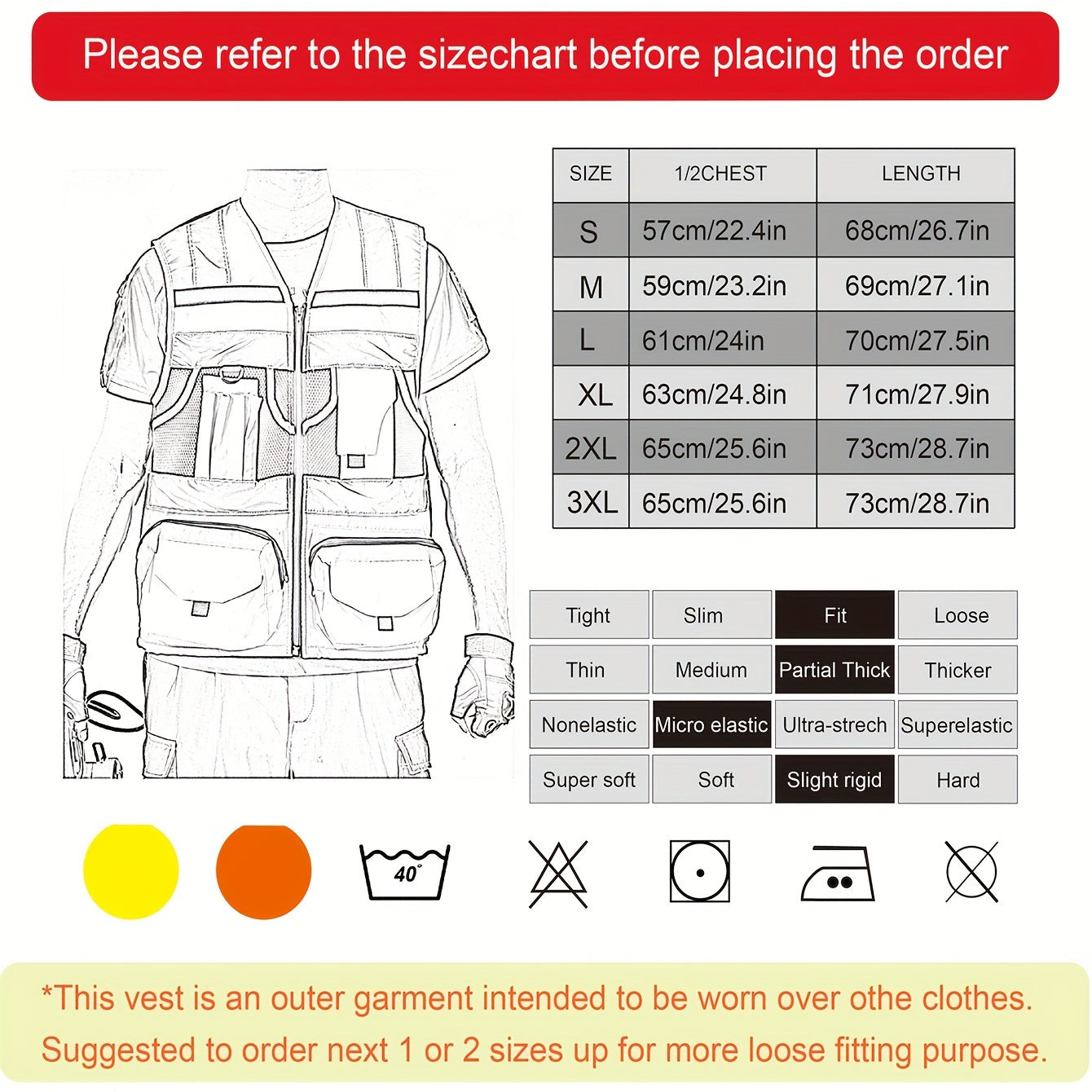 High Visibility Reflective Safety Vest with Engineer Pocket