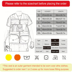 High Visibility Reflective Safety Vest with Engineer Pocket