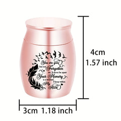 Stainless Steel Pet Urn for Dog or Cat Ashes