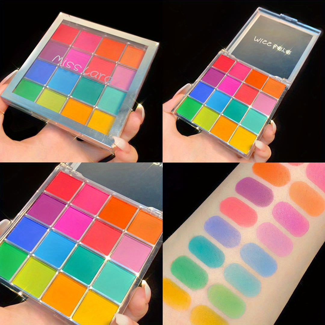 Vibrant 16-Color Eyeshadow Palette for Stunning Eye Look