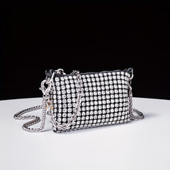 Glitter Rhinestone Evening Bag Dinner Clutch Purse for Party