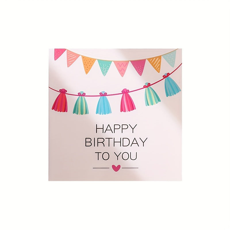 Birthday Set 4pcs Envelope Gift Card for Friends, Relatives, Lover
