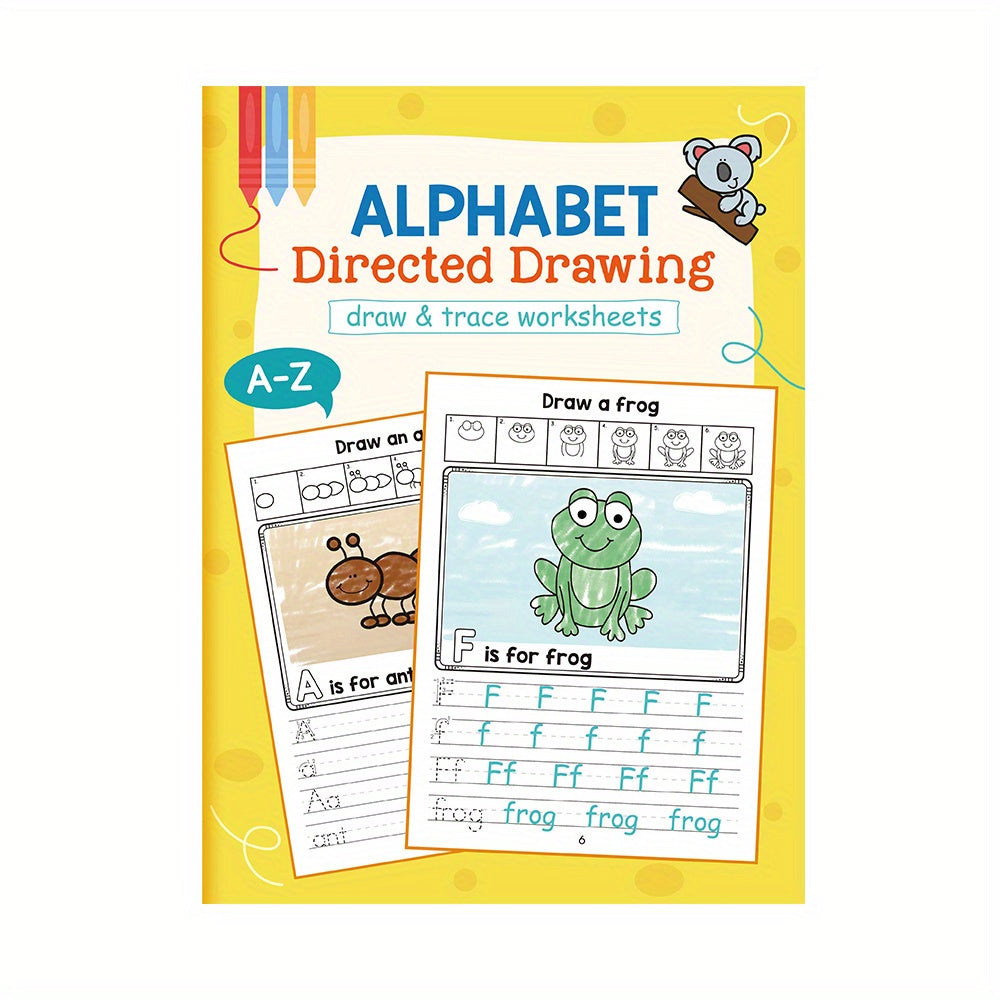 LACHILLY Alphabet Workbook Tracing Sheets Ages 4-8 Preschool & Kindergarten