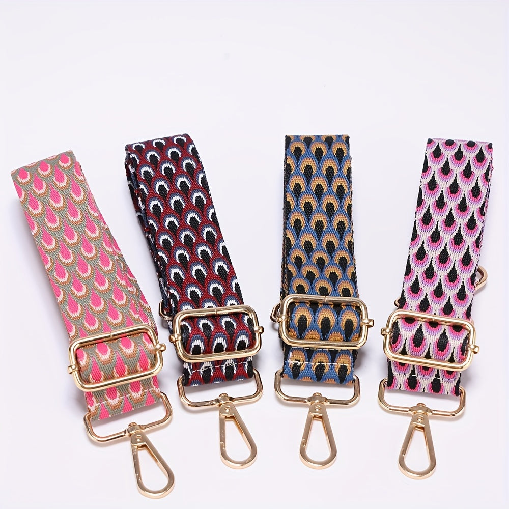 Animal Embroidery Adjustable Strap Wide Nylon Shoulder Strap