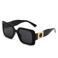 Large Frame Rectangular Sunglasses Vintage Stylish Sun Shade Eyeglasses