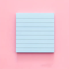 80 Student Grid Cartoon Sticky Notes, Self-adhesive, Horizontal Line Notepad