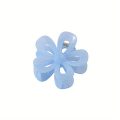 Frosted Hair Claw Hollow Flower Hair Claw Nonslip Ponytail Holder