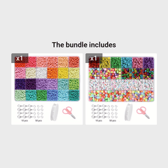 Glass Rice Beads Letter Beads Jewelry Material Package