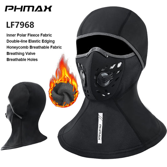 PHMAX Winter Ski Cap and Face Mask Windproof Thermal Fleece Headwear