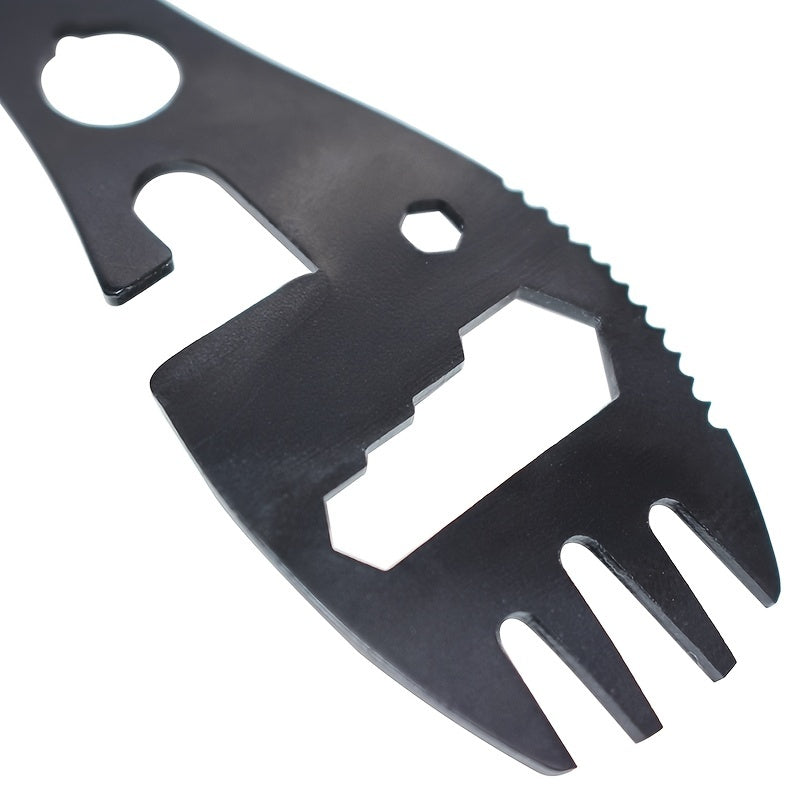 10 in 1 Spork Stainless Steel Utensil Can Opener Multi-Tool for Camping Hiking