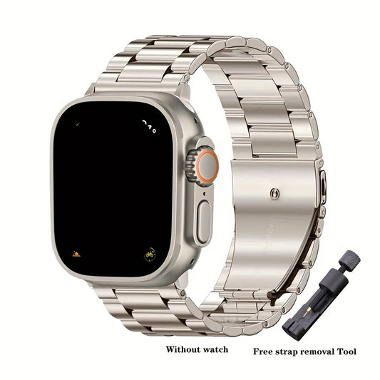 Stainless Steel Smart Watch Belt Safety Buckle + Tools