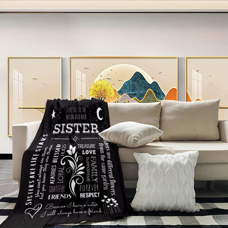 Envelope Printed Flannel Blanket Warm Cozy Soft Throw Blanket