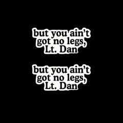 5pcs Lt Dan Stickers Inspirational Self Care Stickers for Laptop Water Bottle Ca
