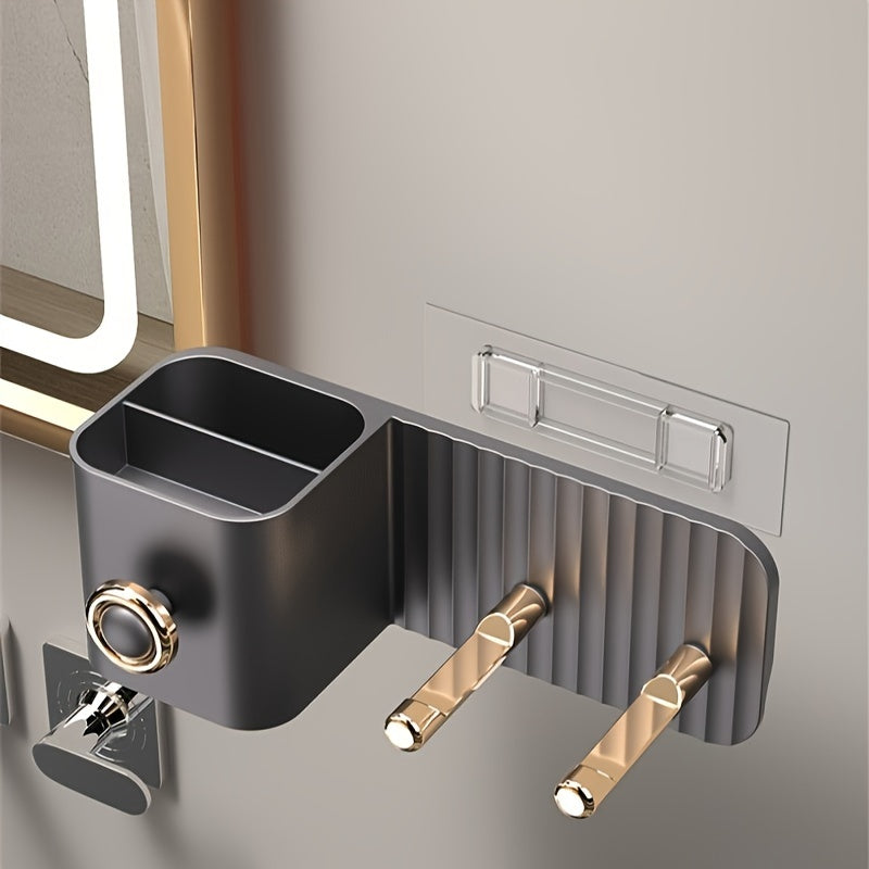 Stylish Wall Mounted Hair Dryer Holder - No Punching Needed