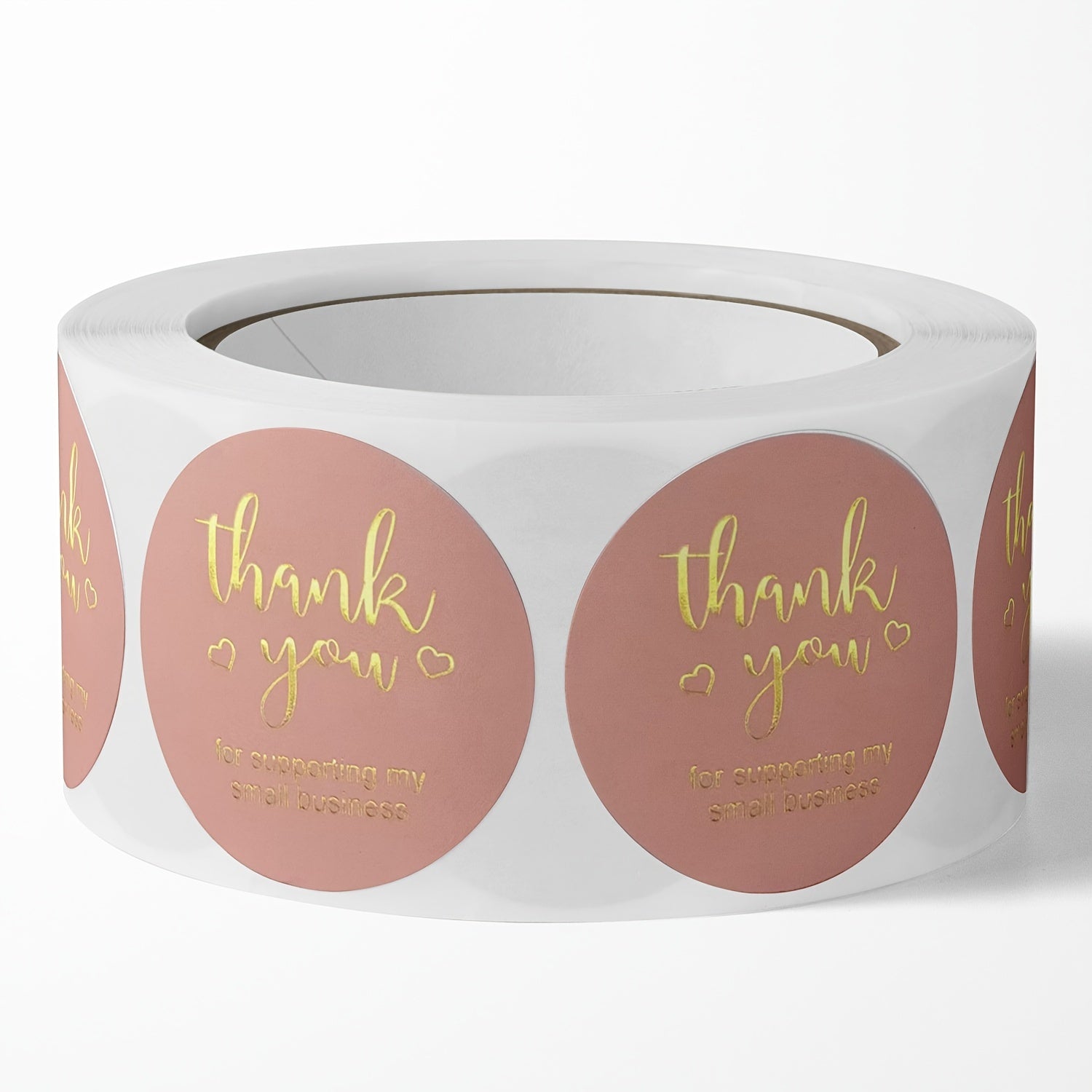 500 Thank You Stickers Roll 2.54 cm Lables for Packaging Envelope Seals