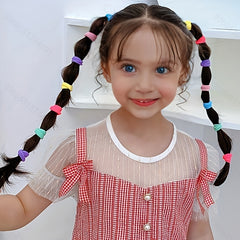 Colorful Hair Ties Ponytail Holders Scrunchies Hair Accessories For Baby Girls