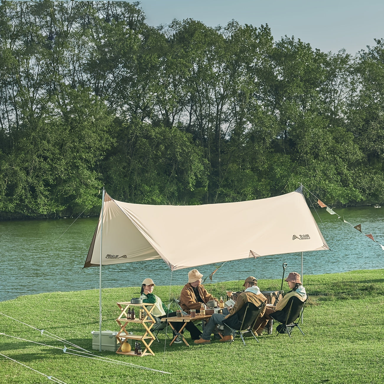 Waterproof Canopy Tent Awning for Camping - 4 Person
