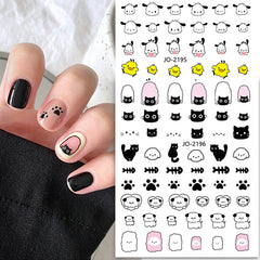 Cute Kitten And Puppy Nail Sticker