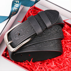 Vintage Phoenix Tail Embossed Men's Belt