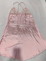  Lace V Neck Satin Nightdress