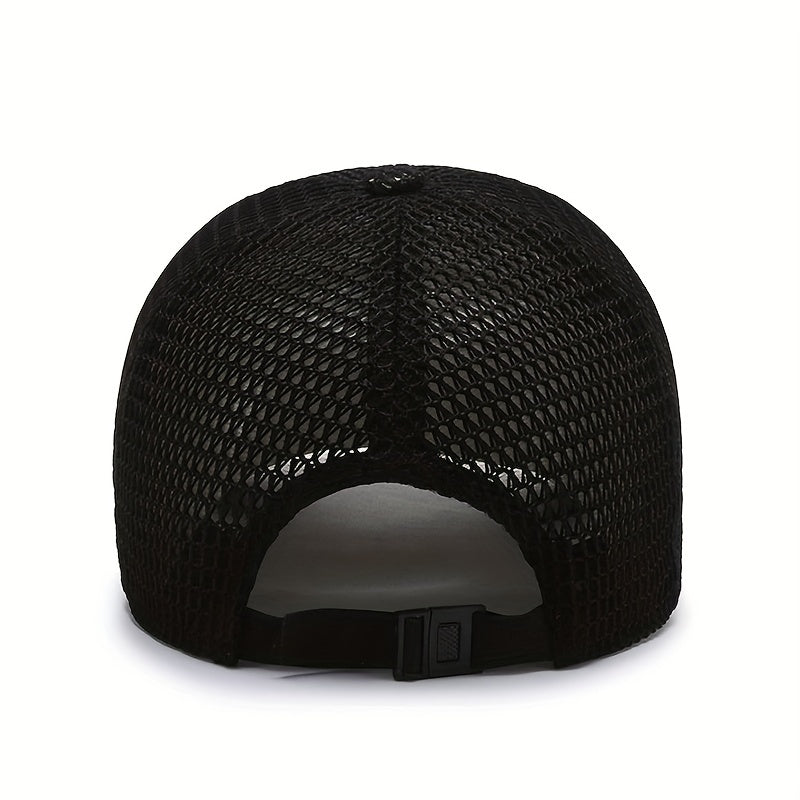 Men's Breathable Mesh Visor Baseball Cap for Summer