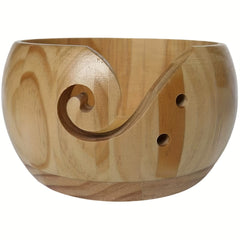Wooden Yarn Storage Bowl Knitting Organizer Crochet Kit Mother's Gift
