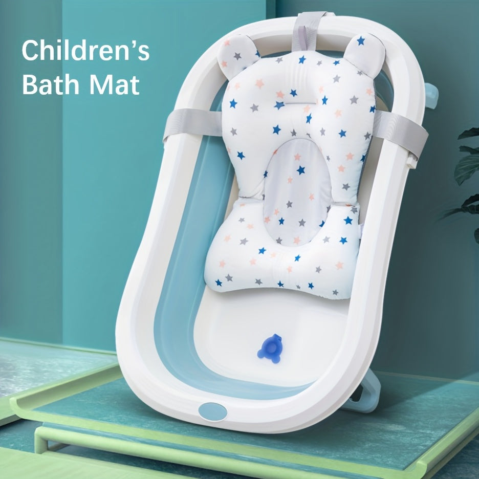 Newborn Baby Bath Seat Support - Soft Anti-Slip Bath Pad