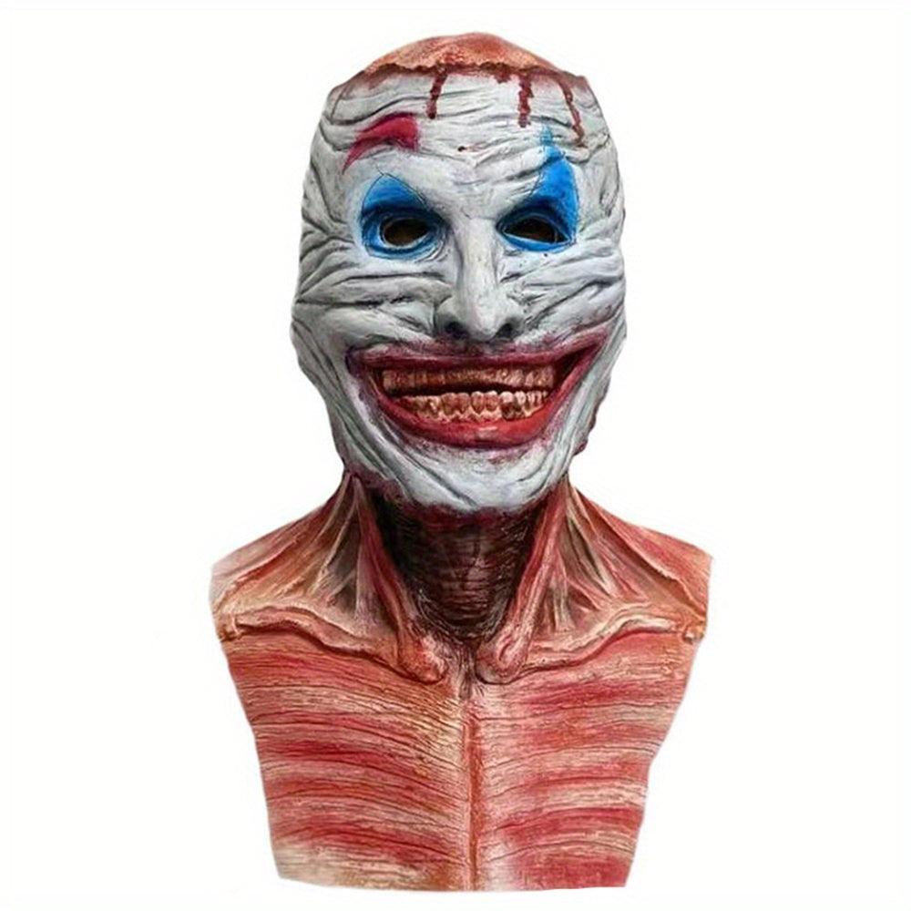 Bloody Double Skull Mask Latex Scary Rotten Helmet Full Halloween Carnival Mask