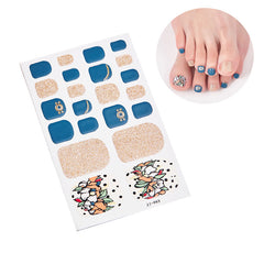 Self Adhesive Toe Nail Stickers Decals Full Wraps for Women Girls