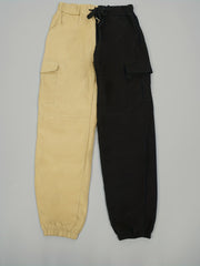 Men's Cargo Pants Stylish Block Drawstring Jogger Pants