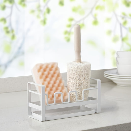Sink Storage Rack for Sponge and Rag in Kitchen
