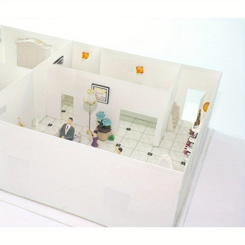 1:100 Scale ABS 3D Brick Wall Tiles for DIY Models Sandbox Scenes